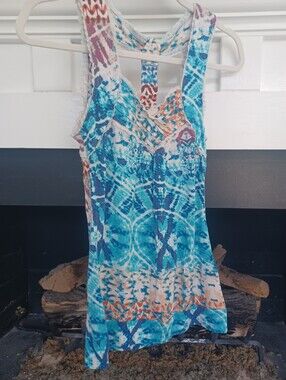 🩵💙💗🧡AMERICAN RAG CIE TIE DYE TANK TOP SMALL